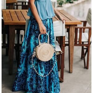 Francis + Benedict African tranquility Maxi Skirt Size Medium